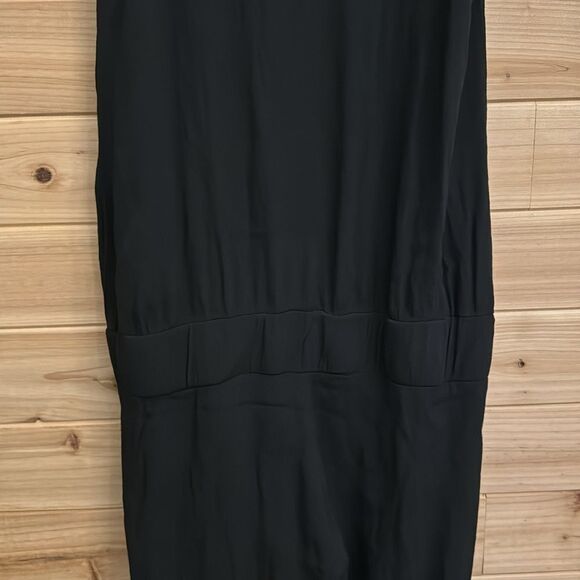 Monrow Revolve Size XSmall Black Crepe Rayon Sleeveless Zip Front Jumpsuit - Picture 10 of 13